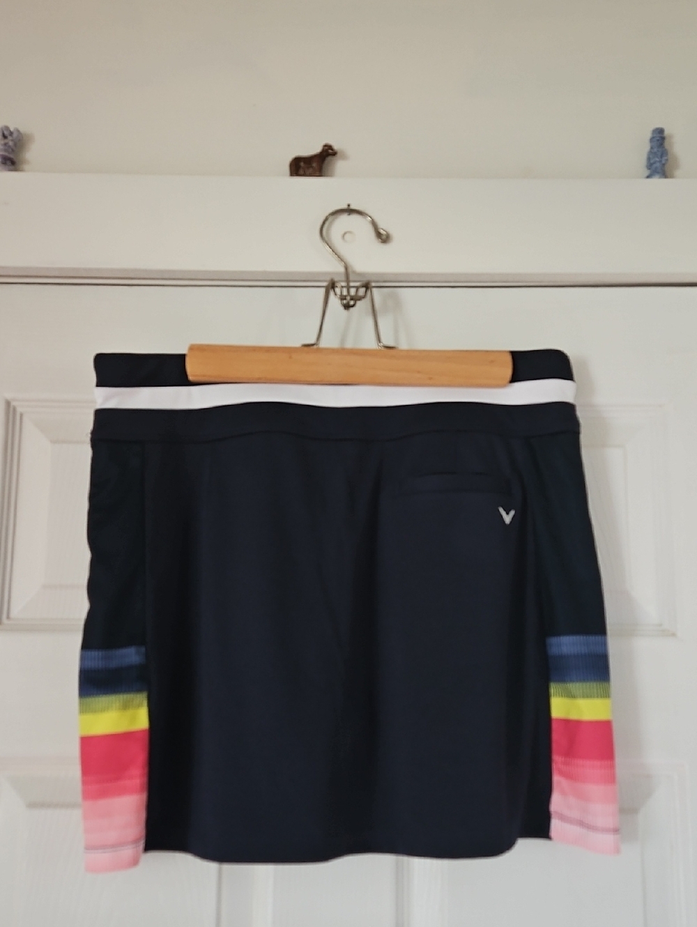 Callaway Navy, White And Multi Color Golf Polo Top And Skort Set. L - Picture 7 of 8